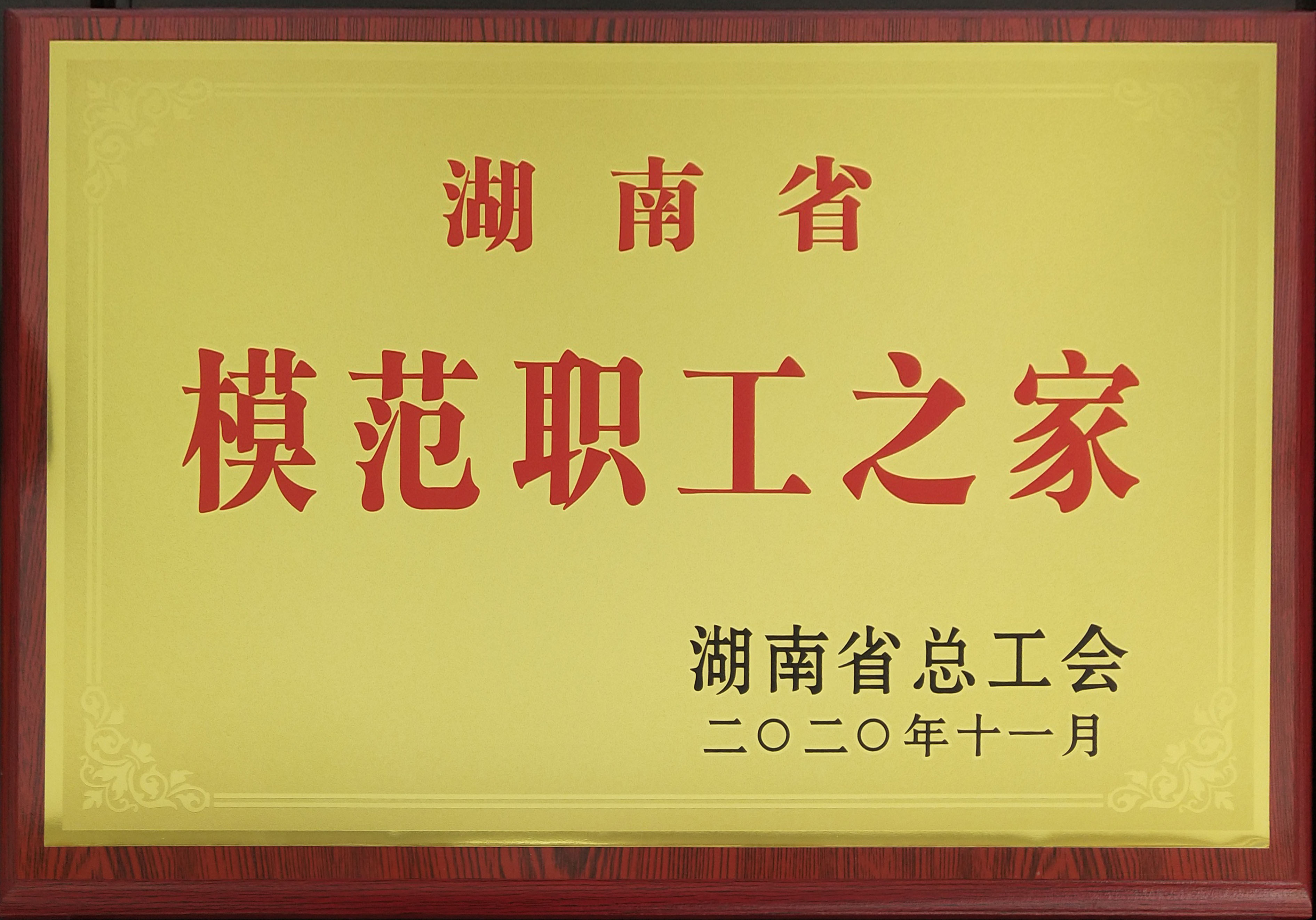 湘潭恒欣】工會(huì)被命名為“湖南省模范職工之家”